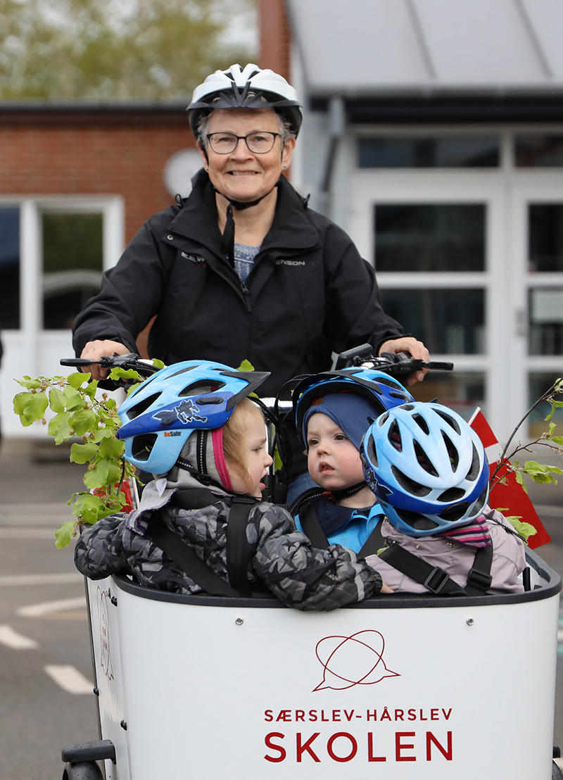 Dagplejen på elladcykel